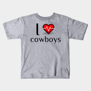 I heart cowboys Kids T-Shirt